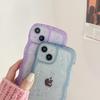 Для iPhone 15 14 13 12 11 Pro Max XR XS SE 7 8 Plus милый прозрачный вьющийся волнистый гибридный блестящий бампер мягкий чехол Fundas