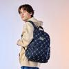 Converse Vintage Floral Print Casual Polyester Backpack Unisex Backpack Navy-Blue CV2513025PS-001