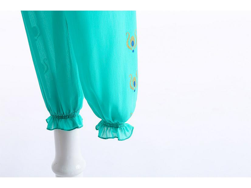 Латинская волшебная лампа Костюм принцессы Жасмин на Хэллоуин для девочек - Идеально подходит для танцев и выступлений в детском саду