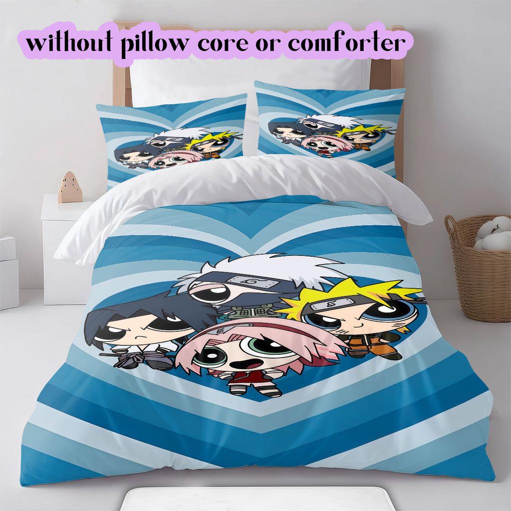 Naruto anime Soft and Comfortable Duvet Cover, Children's Bedding Set Gift, Extra Large Size, Various Sizes Available