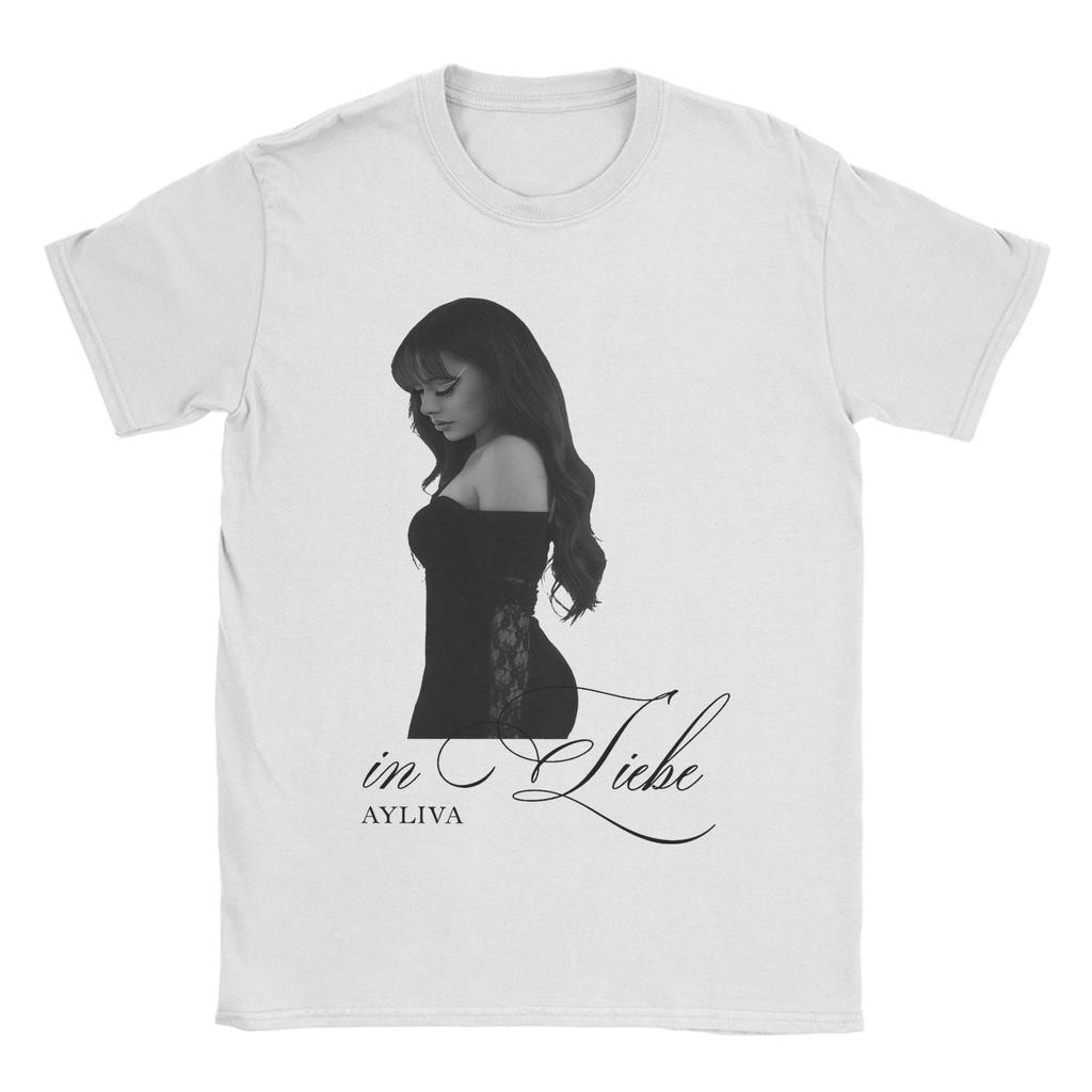 Винтажная уличная одежда Футболка Die Ayliva Tour 2025 Мужская 100% хлопок Короткий рукав Круглый вырез Летние топы