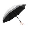 Folding Parasol with UV Light Suitable for Rain or Level 5 Water Full Light UV Heat Perfect for Day Gift Folding 8 Protection, 100% Blocking, Shine,