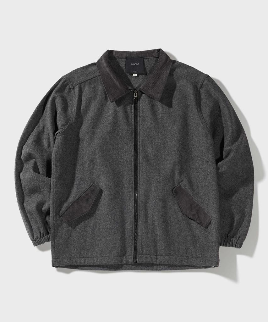 Ffeff Studio Wool Half Zip-Up Jacket (Gray)