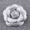 Pin Jewelry Women Accessories Gifts Brooch PU Leather Camellia Flower DIY Craft Supplies Corsage