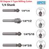 Router Bits Drill Garden 1/4 Inch Shank Drill Bits