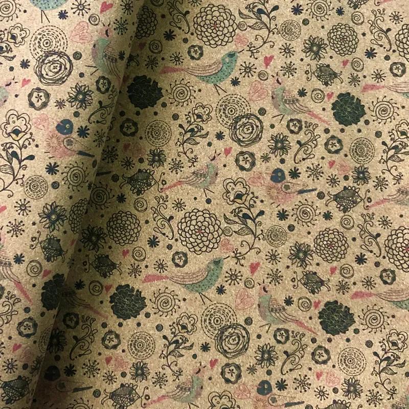 100x138cm Artificial PU Printed Leather Fabric for Background Decorative Shoes Fashion Fabrics DIY Design Material 0.5mm Thickn