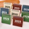 Настольный календарь 2025 Кавайный мини-календарь Список дел Ежедневный ежемесячный годовой планировщик Управление временем Настольные украшения Канцелярские товары