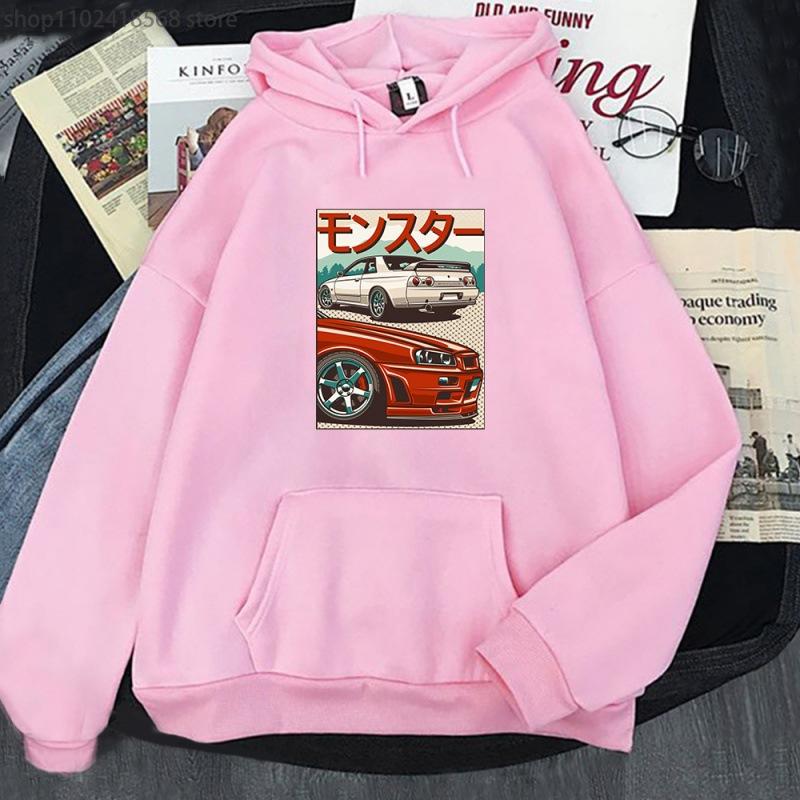 JDM Hoodie for Men CRX Initial D Japan Style Ret