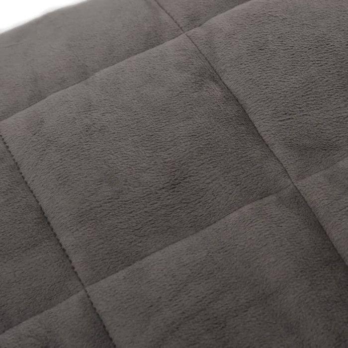 VidaXL Weighted Blanket Grey 220x235 Cm 15 Kg Fabric 350783
