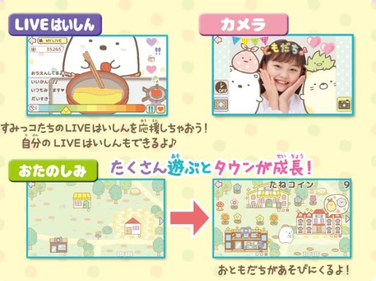 Используйте гарнитуру Камера также включена Используйте мышь Sumikkogurashi PC MY LIVE