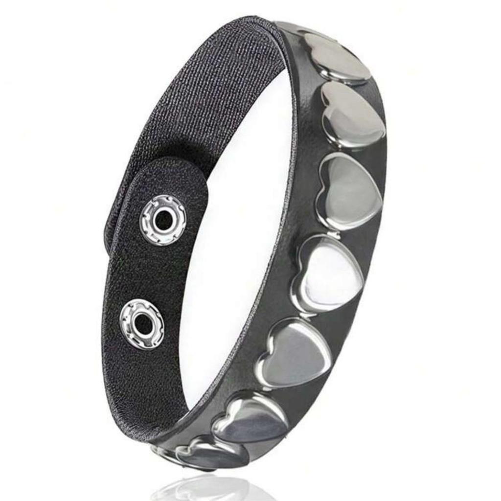 Мужской многослойный кожаный браслет в панк-стиле с заклепками - Хип-хоп модный аксессуар