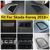 Pillar A Speaker Glove Box Sequin Air Vent AC Outlet Decoration Frame Cover Trim Fit For Skoda Karoq 2018 - Car Accessories