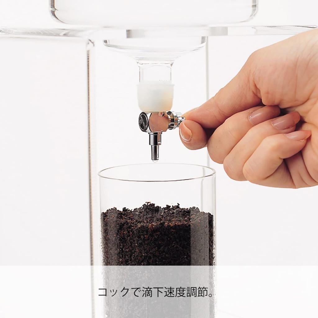 HARIO Water Dripper Clear Cold Brew Coffee Maker - - (2-6 cups) WDCR-6