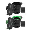 Stroller Cup Holder with Phone Holder 360 Degree Rotation Dual Cup Groove Bottle Holder Drink Holder