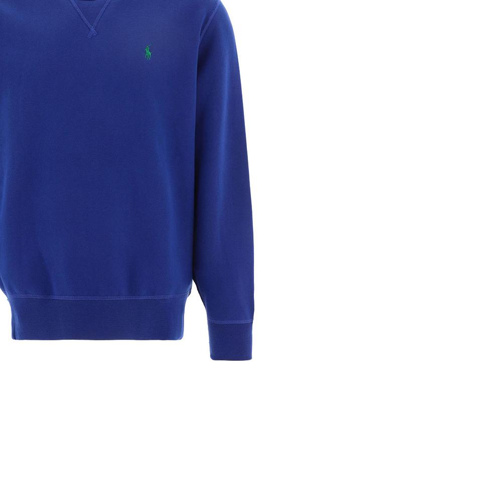 Polo Ralph Lauren FW22 Однотонный свитер с круглым вырезом и длинным рукавом, мужская толстовка, синяя 710766772036HARRISONBLUE