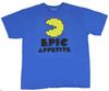 PacMan Mens T-shirt Epic Appetite Simple Pac Man Image