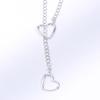 Slip Chain For Women Human Slipchain Choker Collar Heart Chain Necklace Heavy Cuban Long Chain