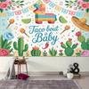 Фон «Taco Bout a Baby», Ткань для фона «Фиеста», Декор для детского душа