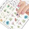 Переводные наклейки для ногтей Flower Butterfly Nail Art для украшения ногтей