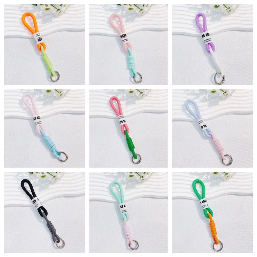 Анти-потеряшка, цветной узел, креативный плетеный шнурок, брелок, рюкзак, декор