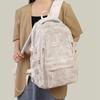 Large Capacity College Student Backpack With Bear Print Design Teen Girls Daily Use Lightweight School Bag