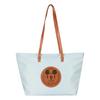 New Disney Mickey Series Polyester Tote Bag, Shopping Bag, Shoulder Bag Regular Women's Light Blue/Milk White DHF41095-A1