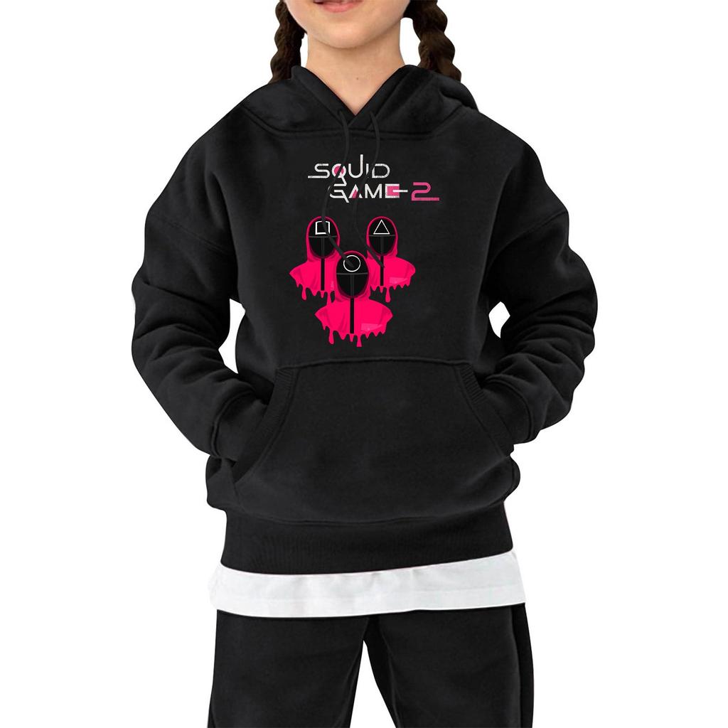 Детские толстовки, свободная спортивная рубашка с капюшоном и принтом, модная спортивная рубашка