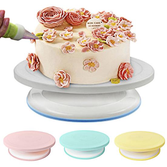 Cake Stand 11 Inch Rotating Cake Turntable Smooth 360 Degree Rotation Cake Decoration