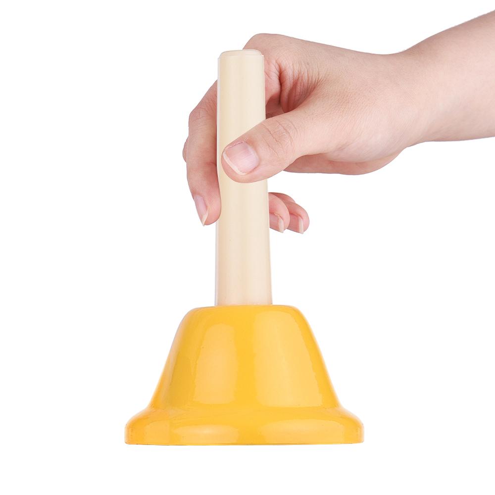 8pcs Colorful Handbell 8 Note Diatonic Metal Hand Bells Set Tinkle Bells Percussion Instrument