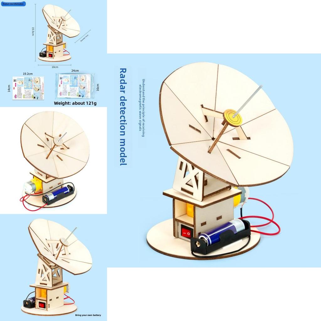 Научный набор для сборки модели детектора радара своими руками для детей, образовательная STEM-игрушка
