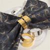 Napkin Ring Fine Workmanship Metal Durable Polished Simple Modern Style Decorative Holiday Party Dining