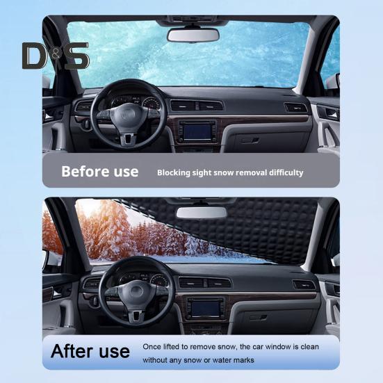 Car Magnetic Windshield Snow Cover UV Resistant Waterproof Anti-Freeze Universal Size Easy To Install Cars Trucks Windshield Cover