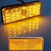 Tail Light 24 LEDs Energy Saving Rectangle 12V Super Bright Side Warning Lamp