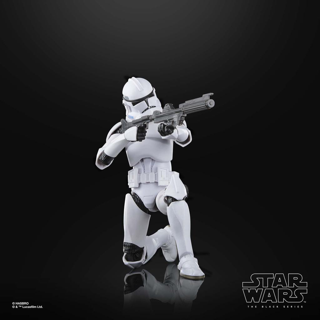 Hasbro Star Wars Black Series Phase II Clone Trooper, Star Wars: The Clone Wars 6-inch (15 Cm) Action Figure, Ages 4 and Up, F7105, Authentic