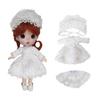 Rakulifey Одежда Obitsu 11 размер белый волос кукла Obitsu набор набор, одежда, платье, костюм, платье, аксессуар, подъюбник, одежда, 3 предмета