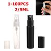 1-100PCS 2/3/5ML Clear Refillable Perfume Atomizer Spray Bottles for Samples Makeup Container Bottle