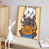 Disney Diamond Painting 5D DIY Kitty Adventure Three Siblings Stacked Illustration Art Mosaic Embroidery Decoration Cross Stitch Gift