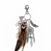 Opal Stone Car Hanging Dreamcatcher Keyring Evil Eye Keyring Feather Keychain Dreamcatcher Keychain