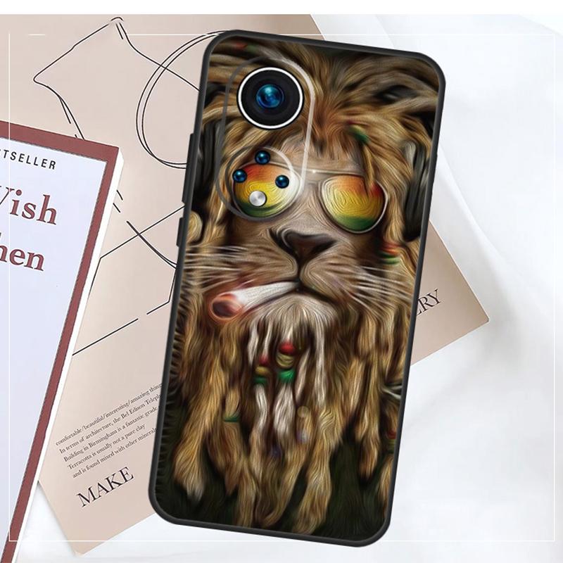 Чехол с Раста Львом для Honor Magic 5 6 7 8 Pro X9a X9b X9c X9d X8b X8c Win RT 50 70 90 200 400 Lite