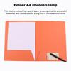 A4 Double File Folder Color-Coded Paperwork Organizer Double Pocket Business Card Slot Visual Appeal File Organizer