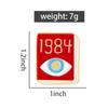 1984 Political Novels Enamel Pins Custom Satirical Novels Brooches Lapel Badges Clothes Jewelry Gift for Friends