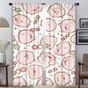 Pink Pig Home Interior Curtains for Living Room Shades Blackout Curtain Tulle for Bedroom Halloween Decoration Partition Kitchen