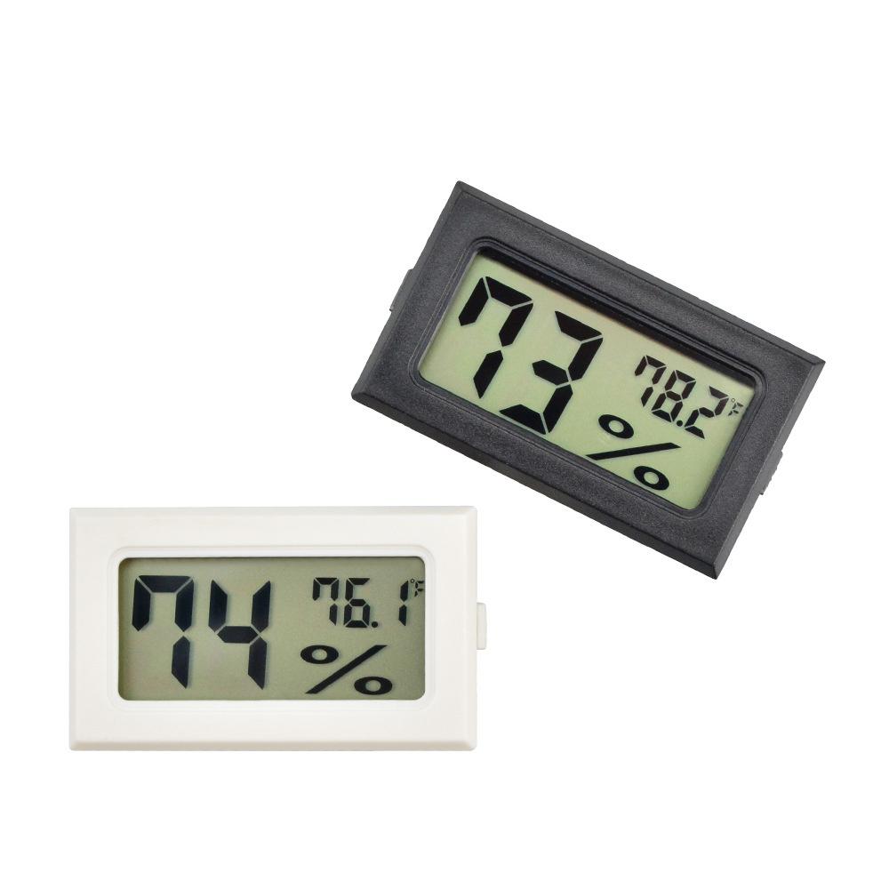 Mini Digital Hygrometer Thermometer Humidity Gauge Meter Monitor Celsius for Humidor Greenhouse Reptile