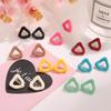 2024 Simple and Creative Candy Color Triangle Acrylic Earrings Female Personality Geometric Exaggerated Girl Earrings