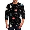 Men's T Shirt O-Neck Clothing Apparel Outdoor Long Sleeve Print Fashion Designer Vintage