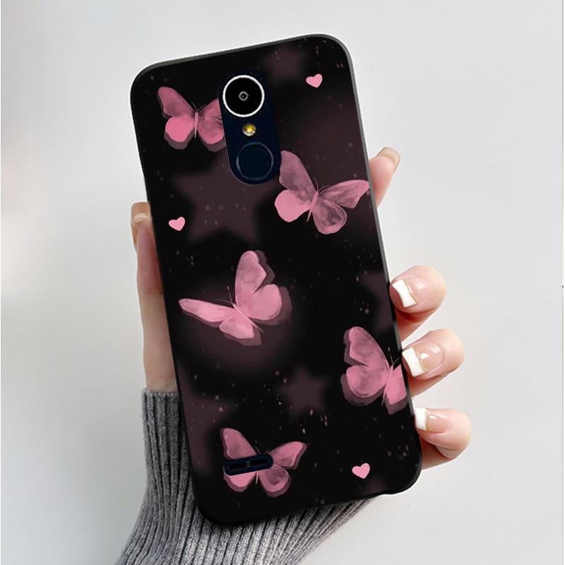 Чехол для LG K8 2017/LG K8 2018/LG K9 2018 Мягкий Силиконовый Черный Корпус для LG K10 2016/LG K10 2017 Чехол Милый Цветочный Мультяшный Чехол