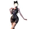 Crispy and sexy, perspective hip skirt, tight mesh jacket, hollow flirting, and a short skirt for hot girls.