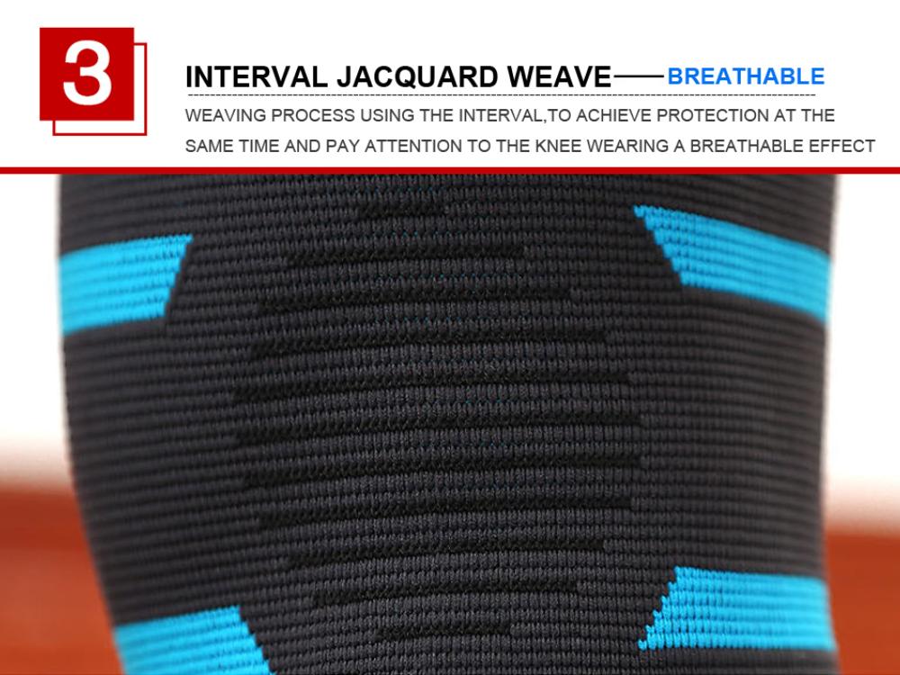 1 пара наколенников для фитнеса, бега, велоспорта, эластичные нейлоновые спортивные компрессионные наколенники для баскетбола, волейбола