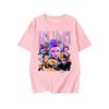 KPop Demon Hunters Fashion Short Sleeve Summer Colorful Printed Versatile Fashion Lightweight Short Sleeve Round Neck T-shirt
