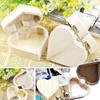 Heart Shape Wood Storage Box Orginal Gift Wrapping Box New Wooden Organizer